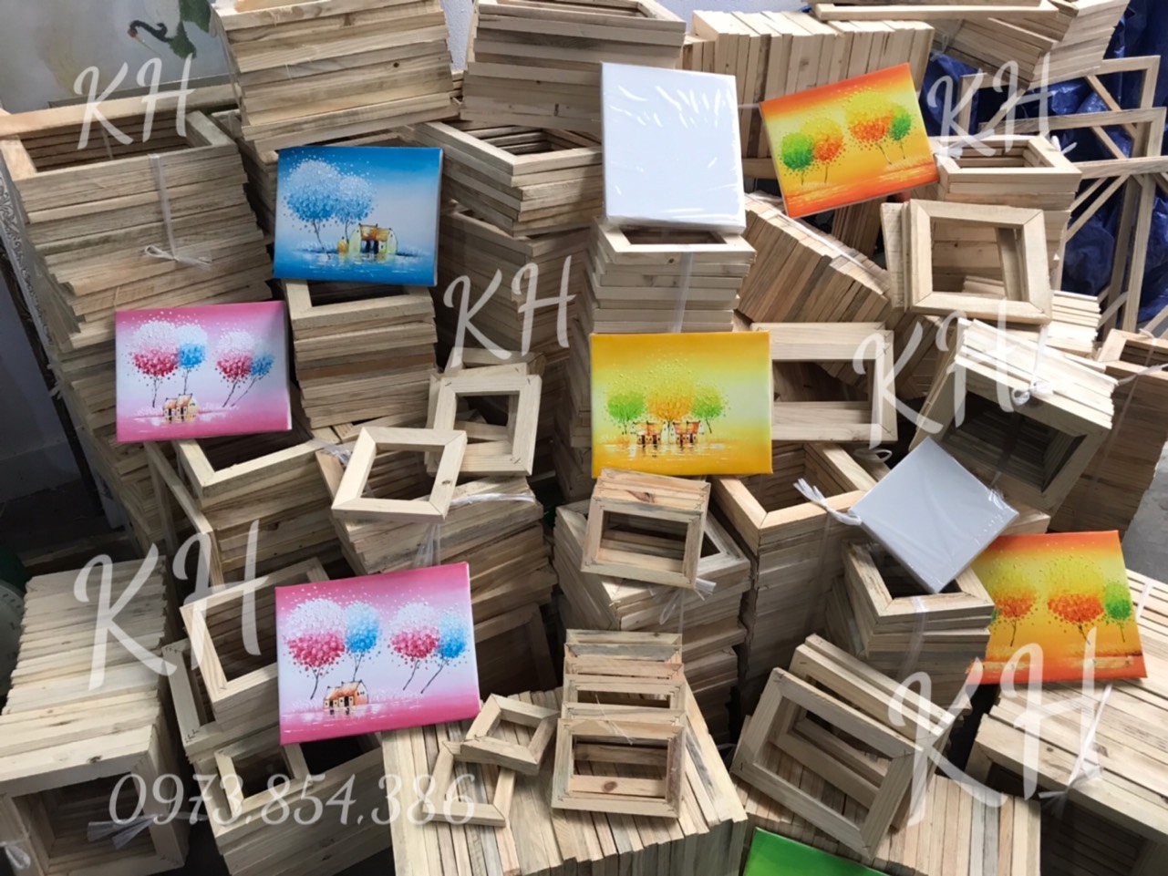 #khung căng toan vẽ - tranh sơn dầu - tranh số hóa - tranh thêu