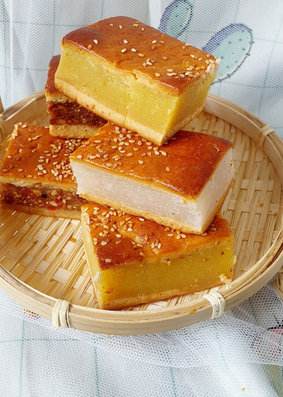 Bánh xà lam Tân Xuân đậu xanh sầu riêng 200gr có thể ăn chay
