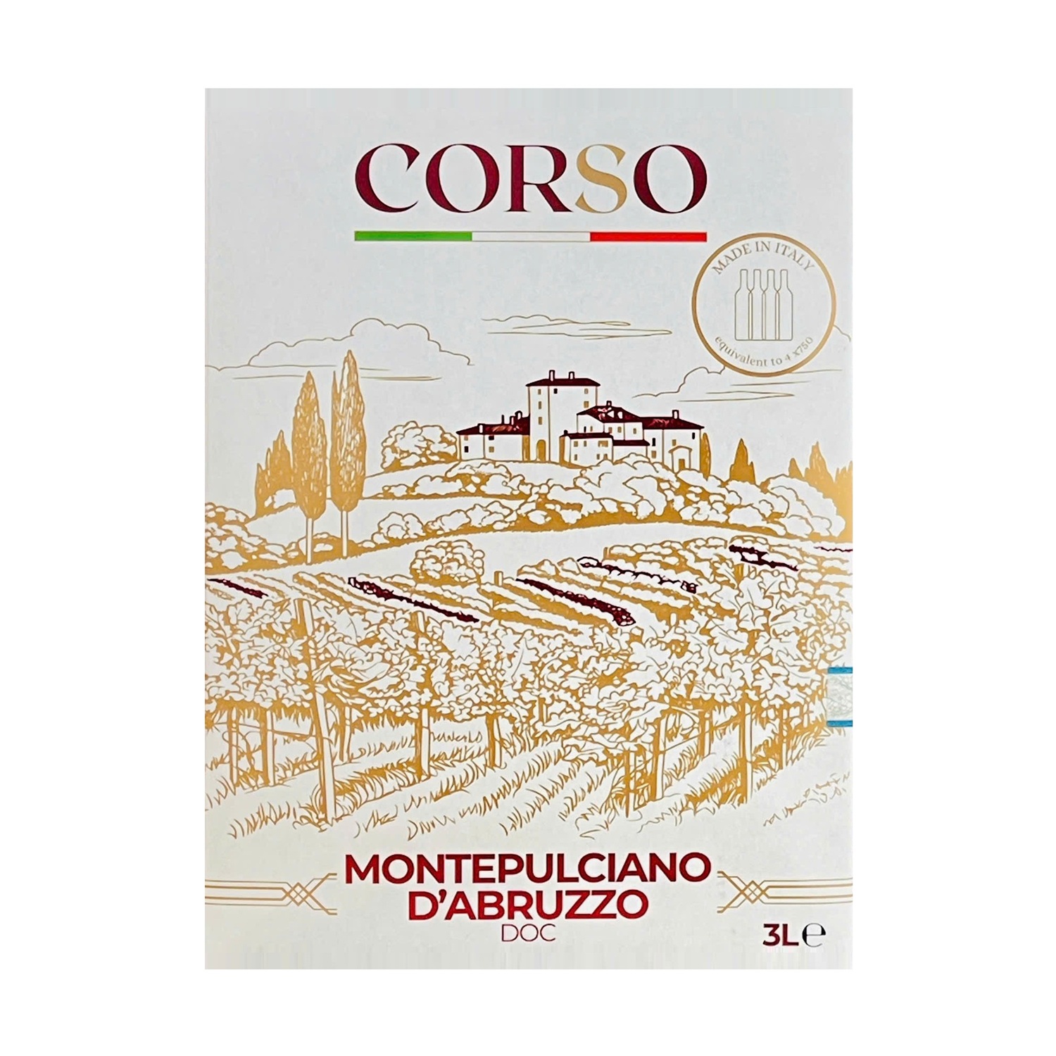 Vang Bịch Corso Montepulciano D'Abruzzo 3L