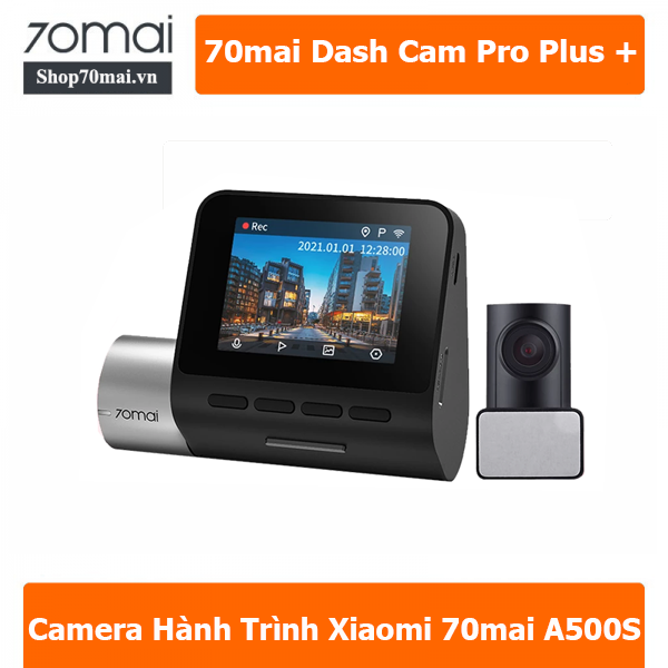 Camera hành trình Xiaomi 70mai A500S 2 mắt ghi hình trước sau