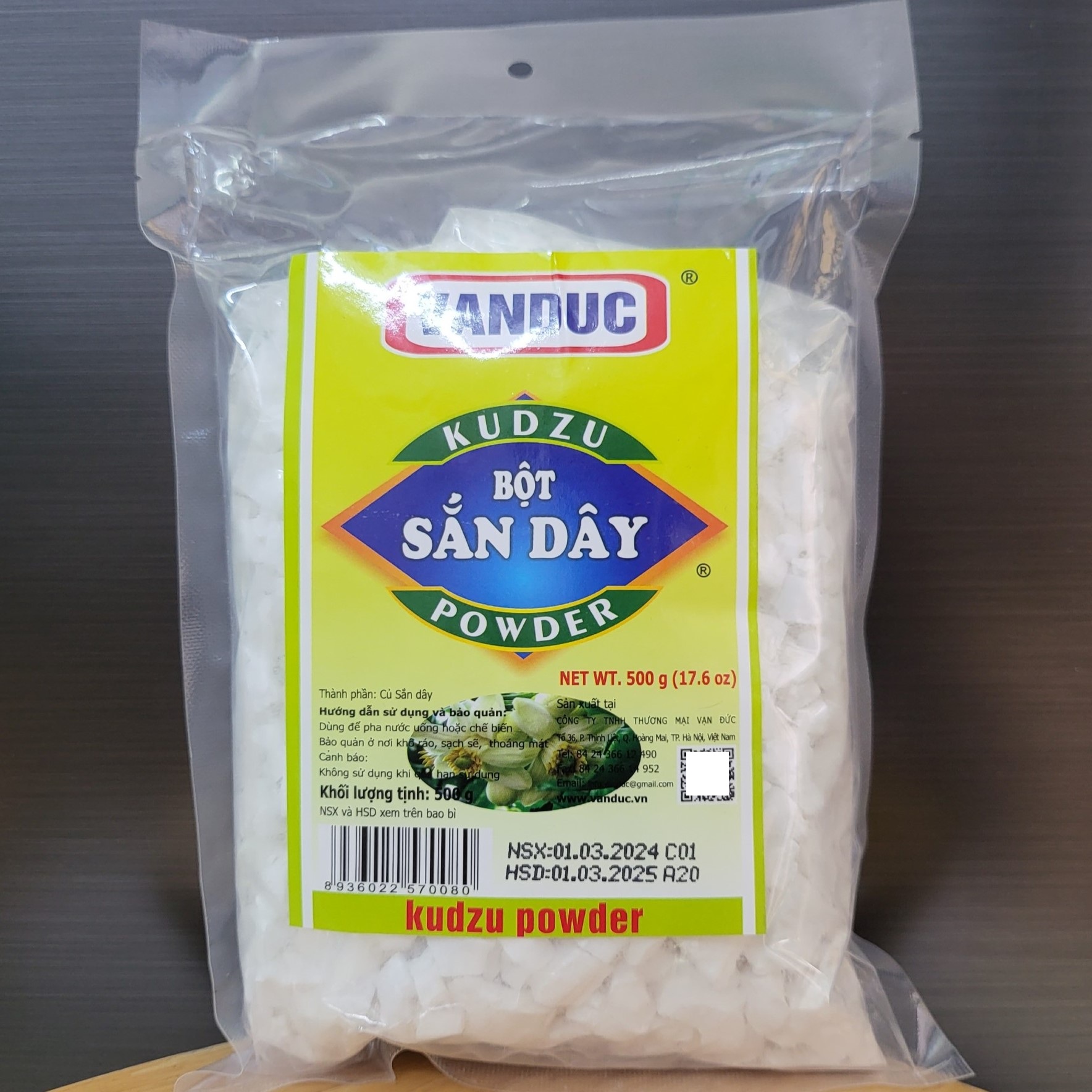 gói 500g - BỘT SẮN DÂY VẠN ĐỨC Kudzu Powder
