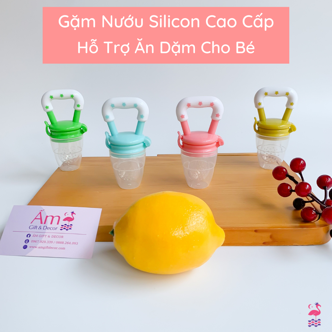 Gặm Nướu Cho Bé, Có Nắp Và Khóa Chốt Hỗ Trợ Đút Thức Ăn, Hoa Quả Ăn Dặm Ngậm Nướu Lúc Bé Mọc Răng Nhựa Abs Nguyên Sinh An Toàn Ấm Gift Decor