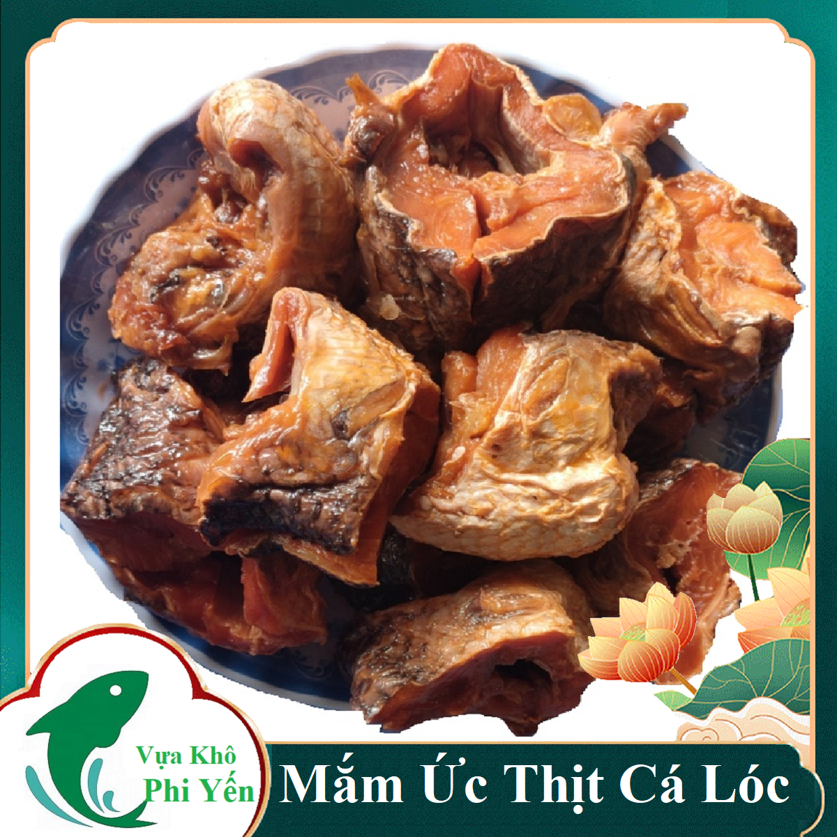 Mắm ức cá lóc bông - 1kg và 500g-Chiên, kho với tốp mỡ hoặc chưng với thịt, trứng, củ hành tím...