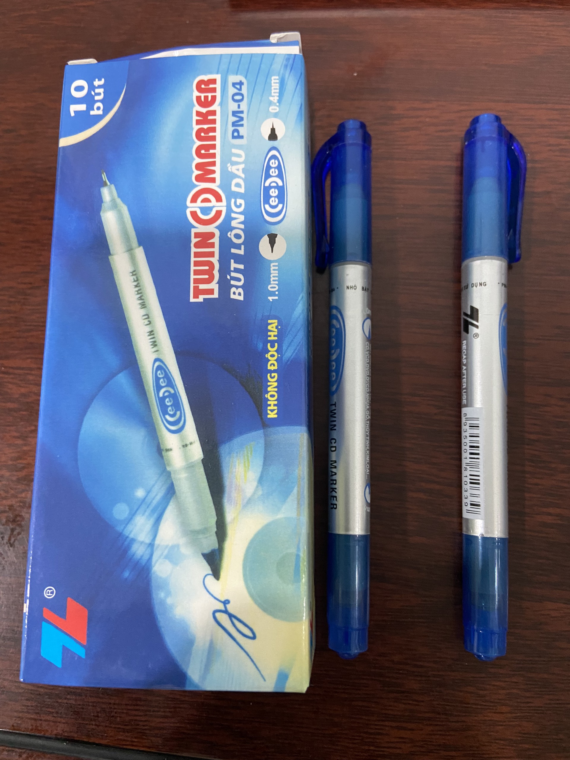 Bút long dầu nhỏ pm03 - bút long kính - hộp 10 cây