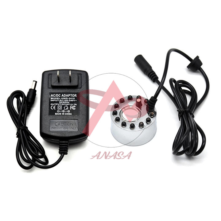 Combo Động Cơ Phun Sương HB-20 Và Nguồn Adapter 24V ( Chế bộ tạo độ ẩm phòng cực nhanh )