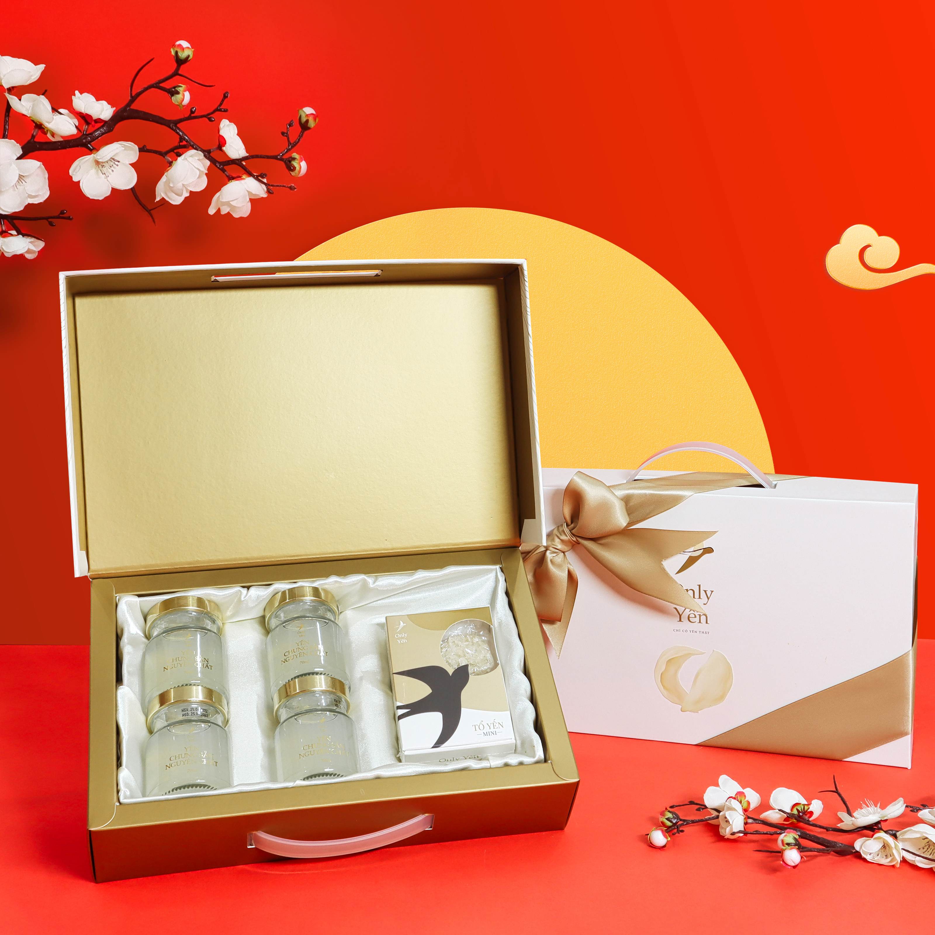 Hộp quà tết 2023- Giỏ set quà tết yến sào cao cấp set quà tặng, sang trọng, Quà tặng Doanh nghiệp, đối tác,người thân