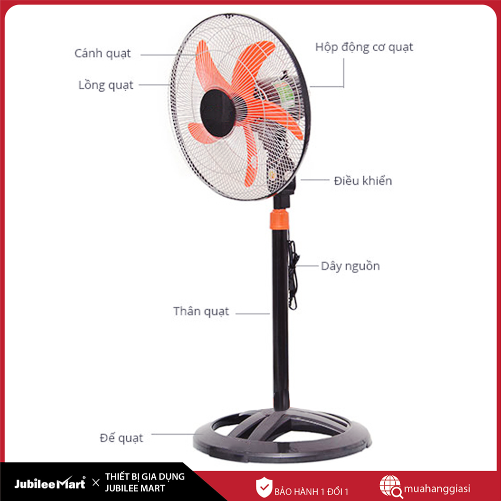 [ SIÊU SALE] [MIỄN PHÍ VẬN CHUYỂN]  Quạt điện 5 cánh, quạt đứng 5 cánh, quạt điện đứng