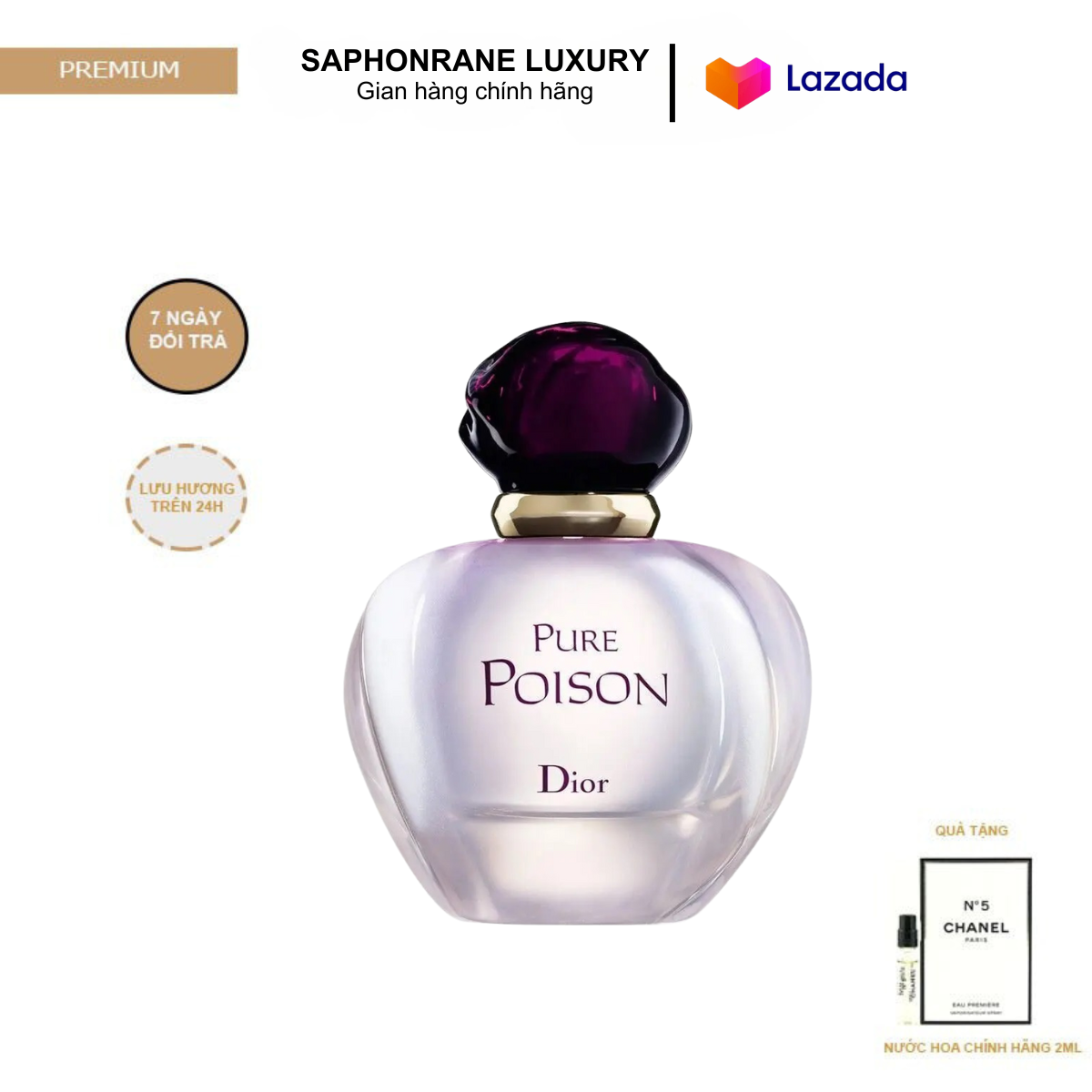 Nước hoa Dior Pure Poison EDP 100ml - Nước hoa thơm, lưu hương cực lâu - Nước hoa siêu hot