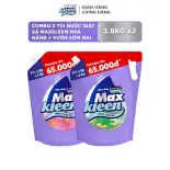 Combo 2 Túi Nước Giặt Xả MaxKleen 3.8kg