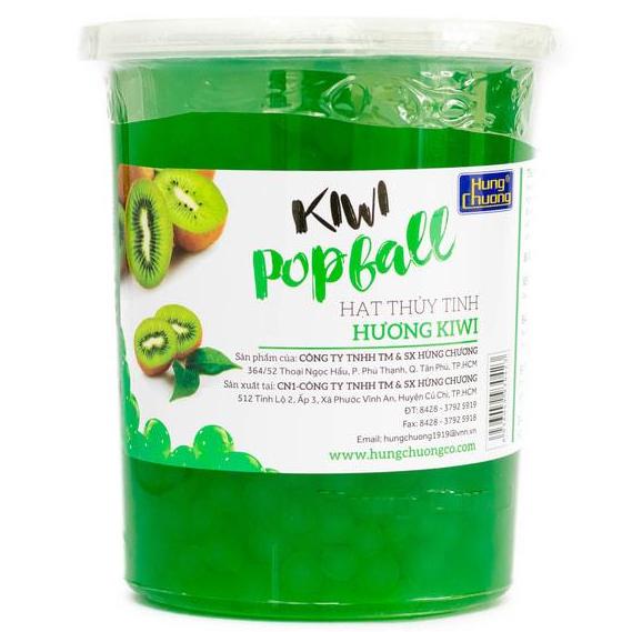 Thạch thủy tinh Popball Hùng Chương kiwi Hộp 1kg uống trà, trà sữa