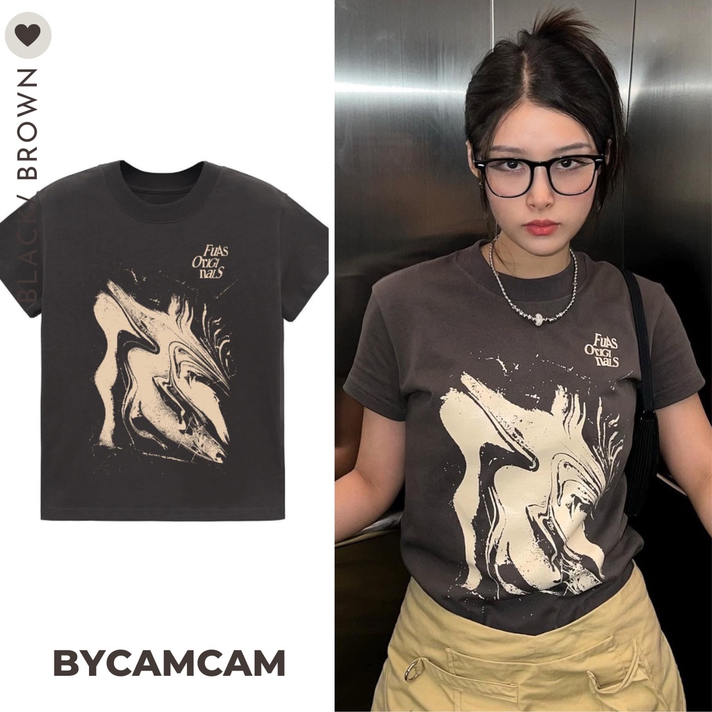 Áo thun baby tee mẫu sóng 100% cotton 2023 𝑩𝒚𝒄𝒂𝒎𝒄𝒂𝒎
