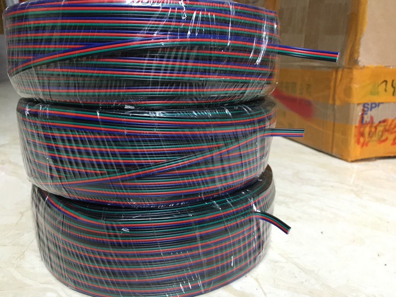 Dây điện nối Led 4 pin RGB, dây 4 lõi, Dây 4 màu