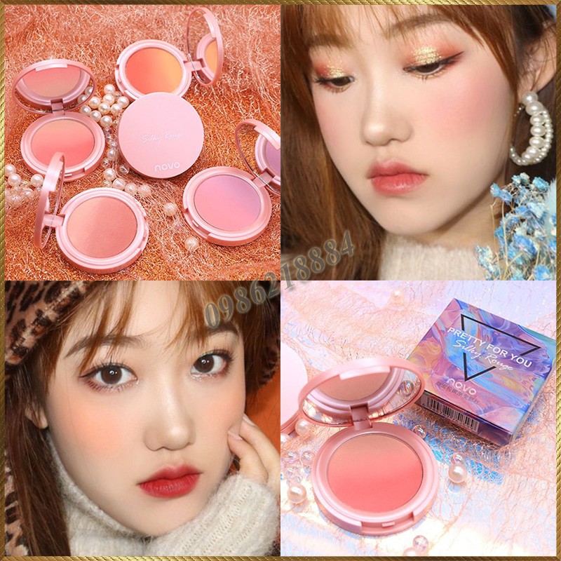 Phấn má hồng dạng loang Novo Pretty For You Silky Rouge NS247