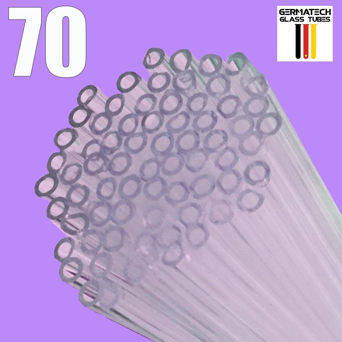 ống hút thủy tinh combo 70 trắg