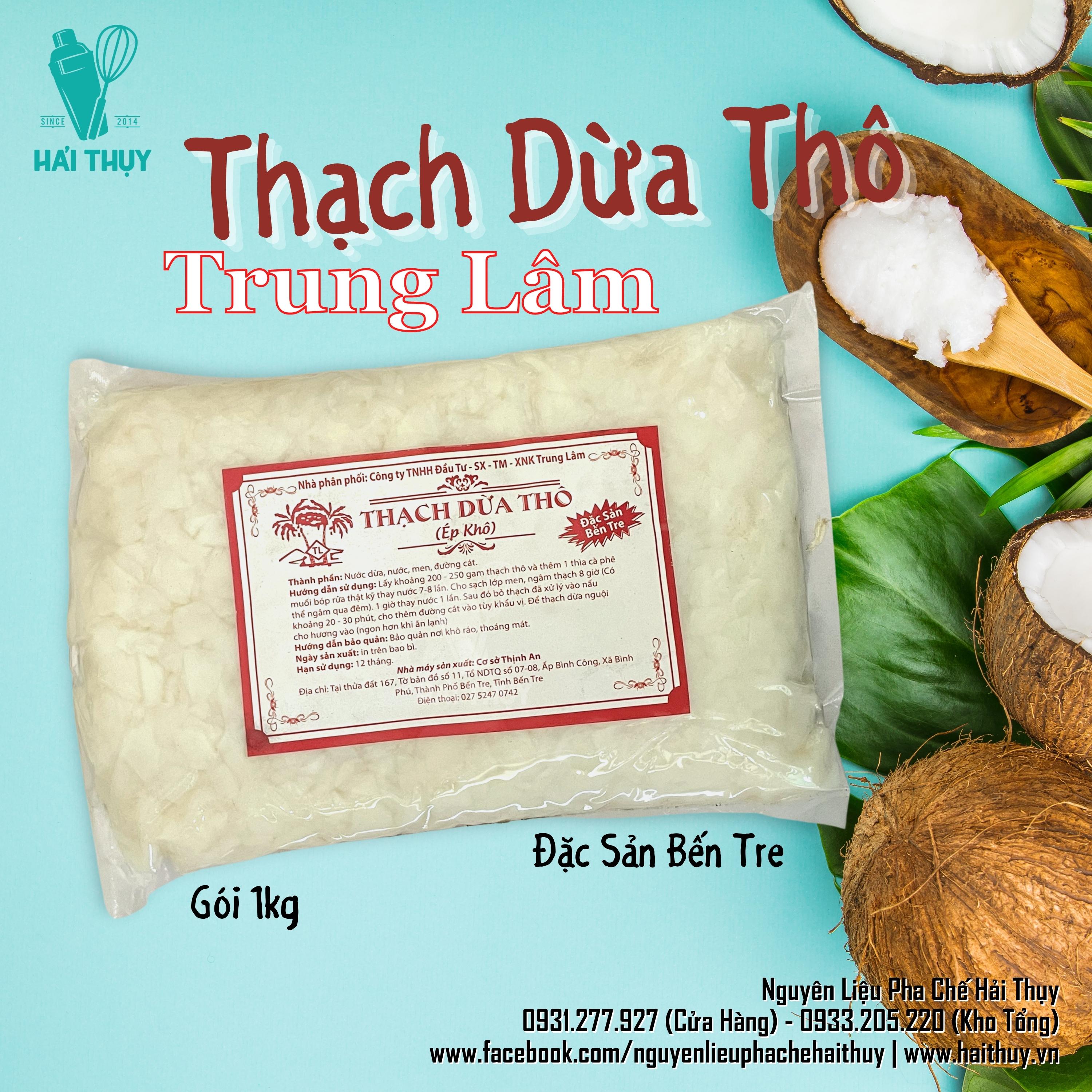Thạch dừa thô trung lâm 1kg