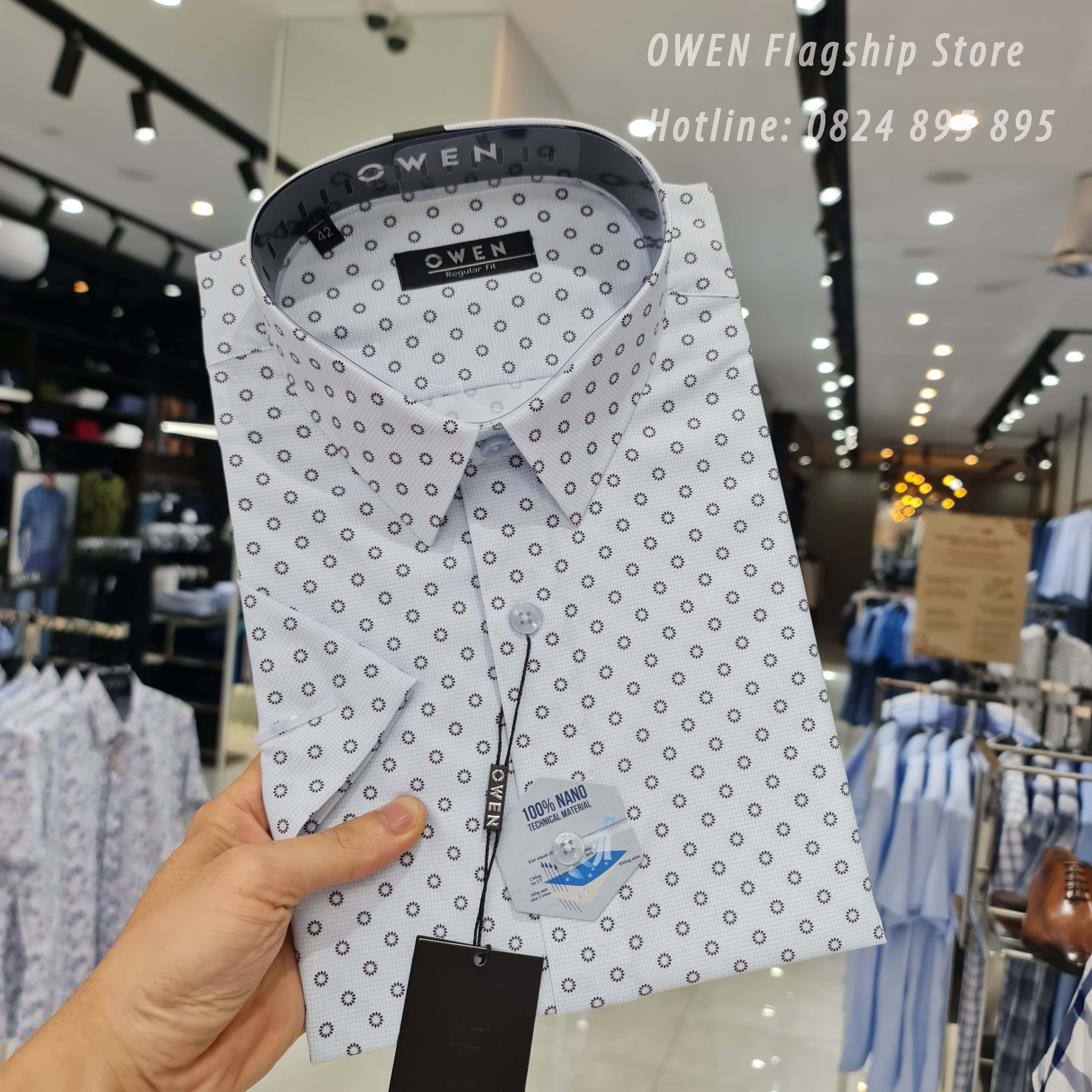OWEN - (FREESHIP) Áo Sơ mi cộc tay nam Owen - Mã AR22894N - OWEN Flagship Store