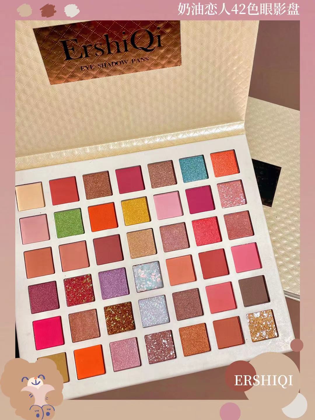 [HCM] Bảng Phấn Mắt 42 ô ErshiQi Lên Đủ Các tone Màu Cực Xinh