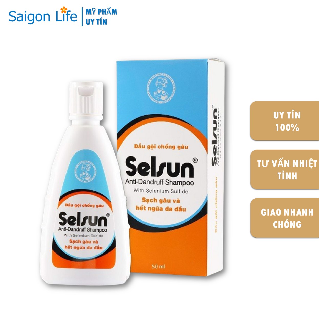 Dầu gội ngăn ngừa, giảm gàu, dưỡng tóc Selsun 50ml