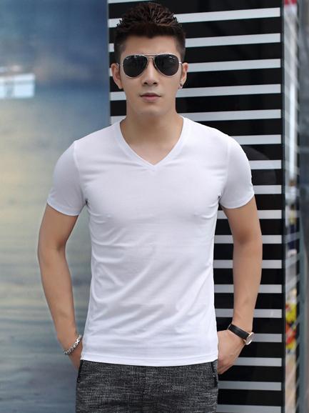 Áo thun nam cổ tim cao cấp COTTON mềm mịn siêu mát