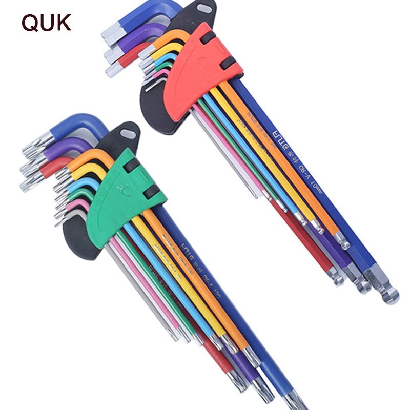 QUK Allen Key Set Hex Wrench Screwdriver Set Hexagon Spanner Universal