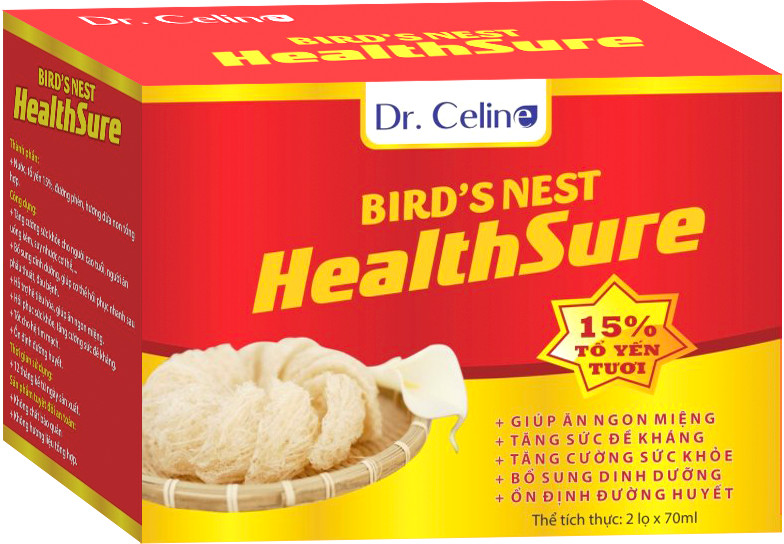 Yến sào 15% yến Dr. Celine Birdnest Healthsure