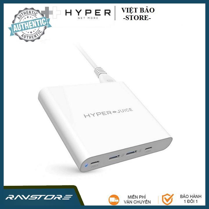 Sạc macbook hyperjuice 87w/96w dual usb-c/usb-a qc3.0 pd 87w -