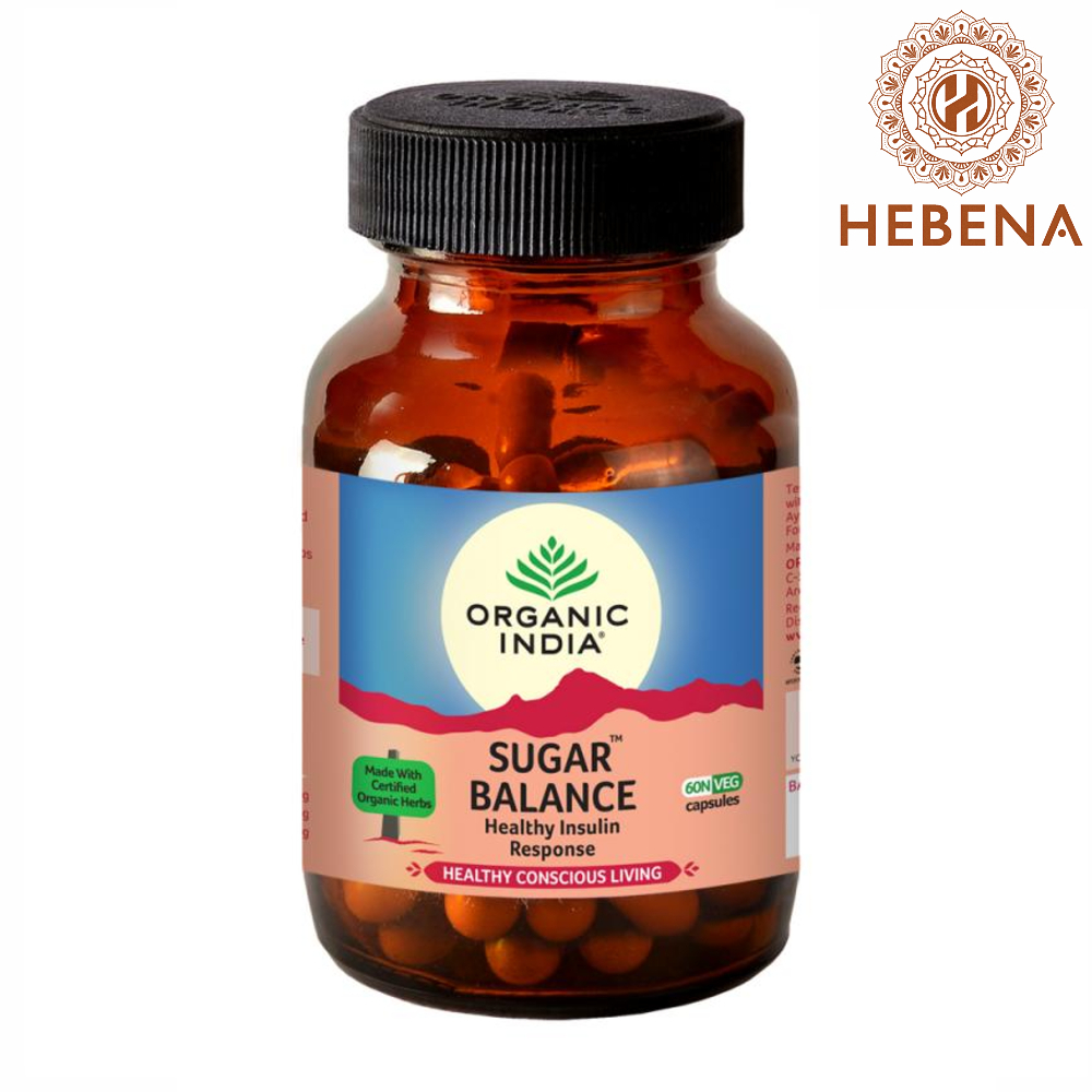 Viên uống hỗ trợ tiểu đường Organic India Sugar Balance - hebenastore