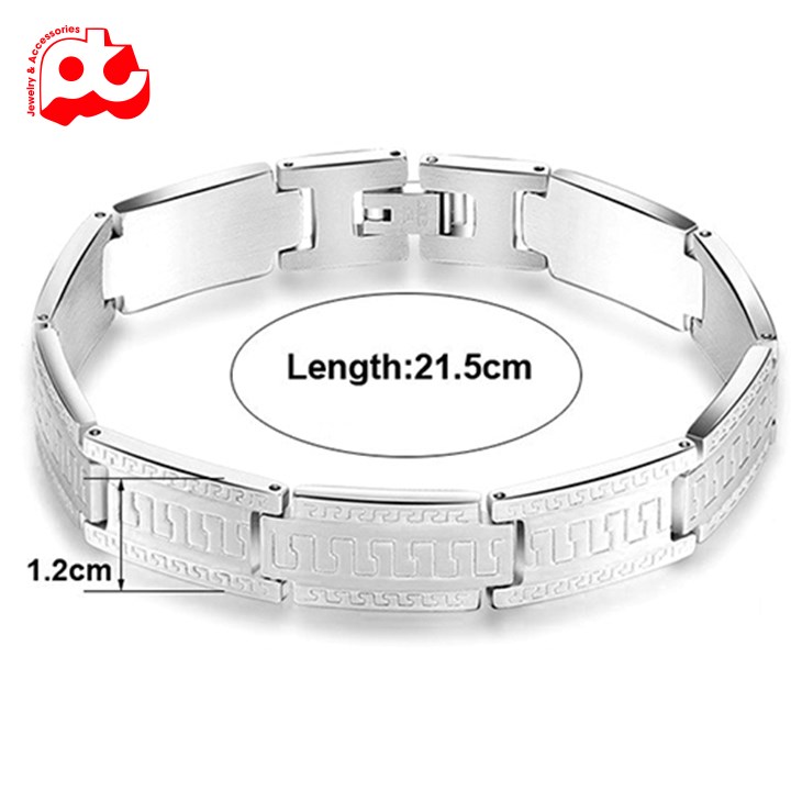 Lắc tay inox nam cá tính tại HCM cao cấp bảo hành không đen trangsucpt thép không gỉ PTLTNA96
