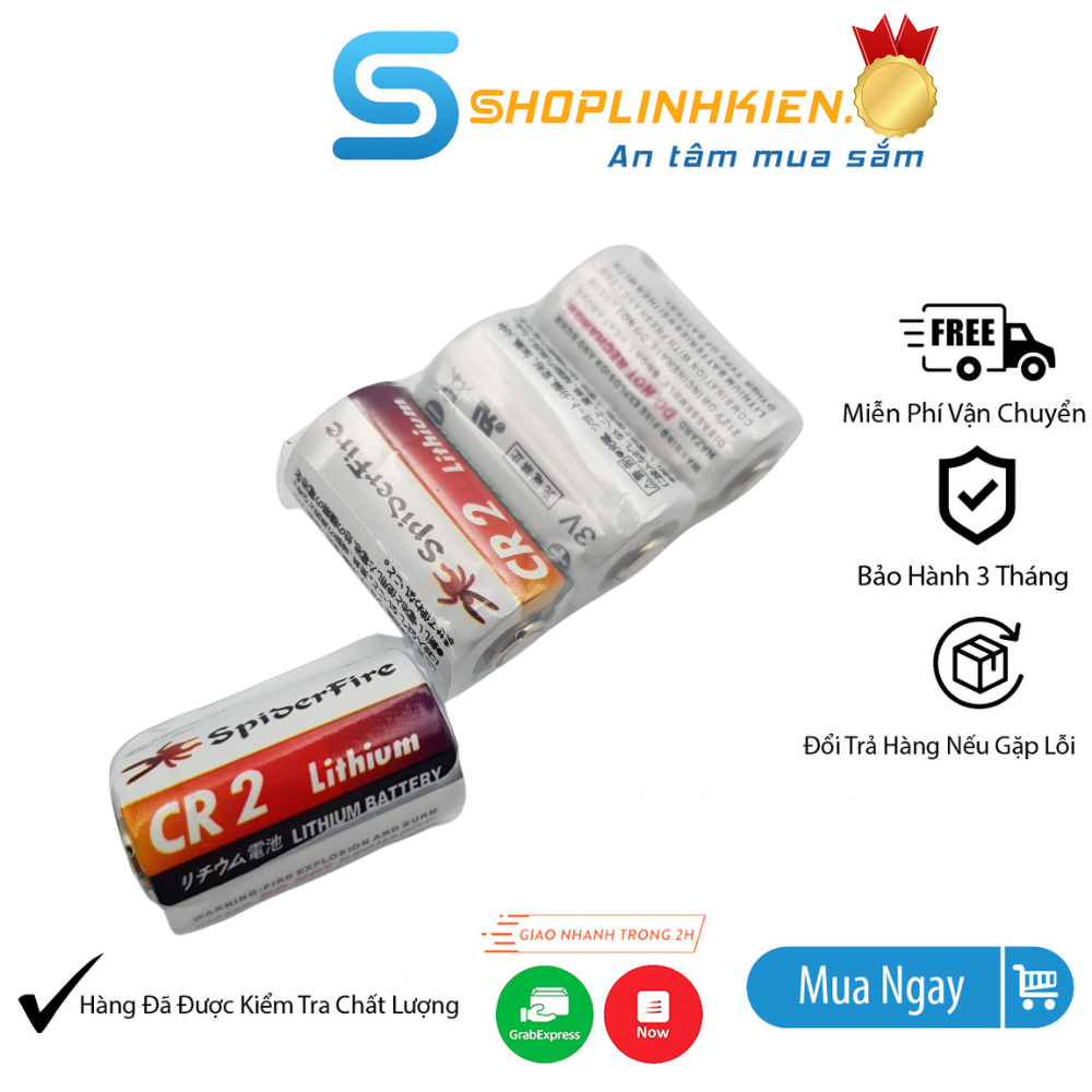 Pin cr2 không sạc 27x15mm dùng cho máy ảnh film pin cr2 3v - shoplinhkienm2m