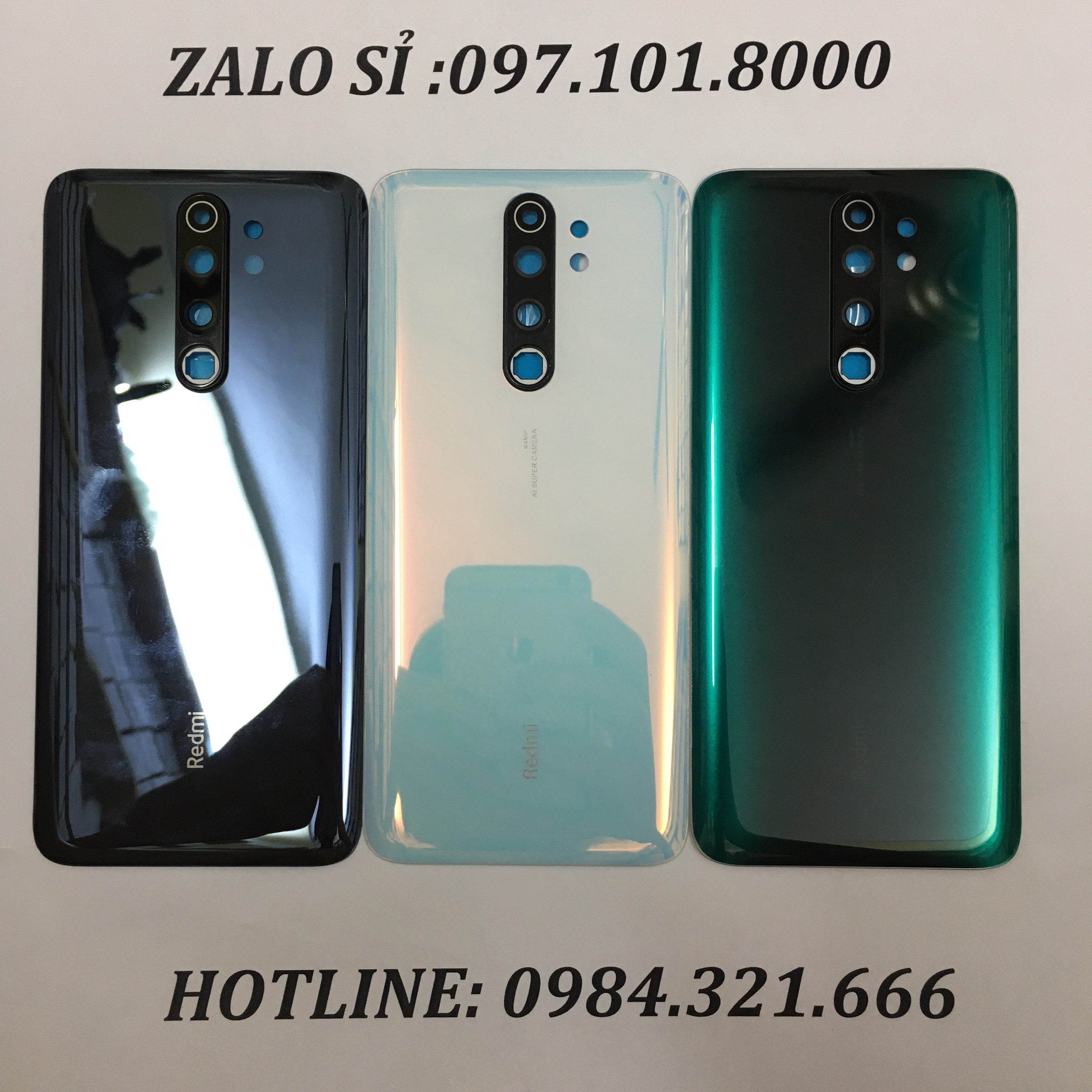 Nắp lưng Xiaomi Mi Note 8 Pro liền kính camera
