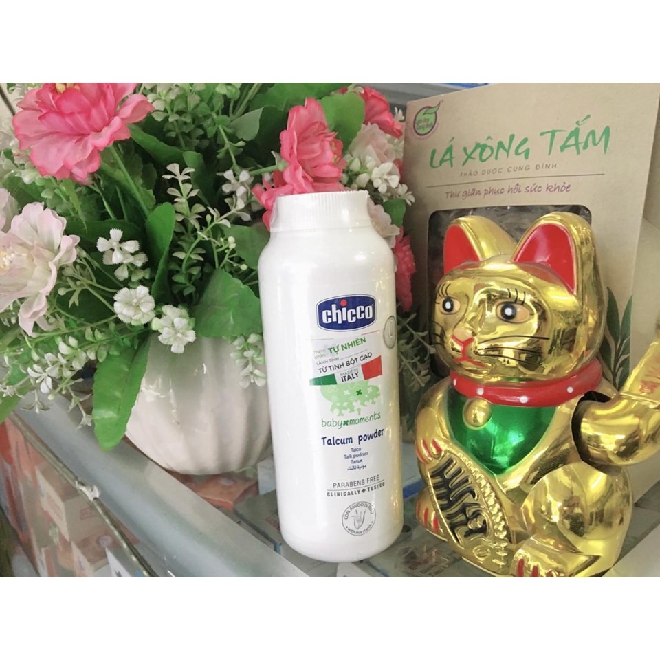 Phấn rôm chicco chiết xuất cám gạo cho bé