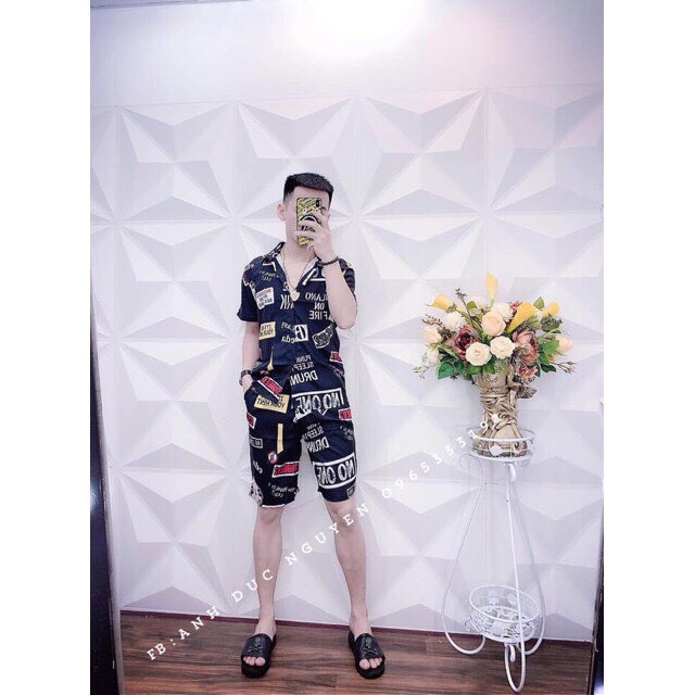 Mạnh Dũng Store 1 💝 ĐẲNG CẤP PHÁI MẠNH 💝 Bộ Quần Áo Pizama Nam Chất Liệu Kate Thái Cực Hot MU75