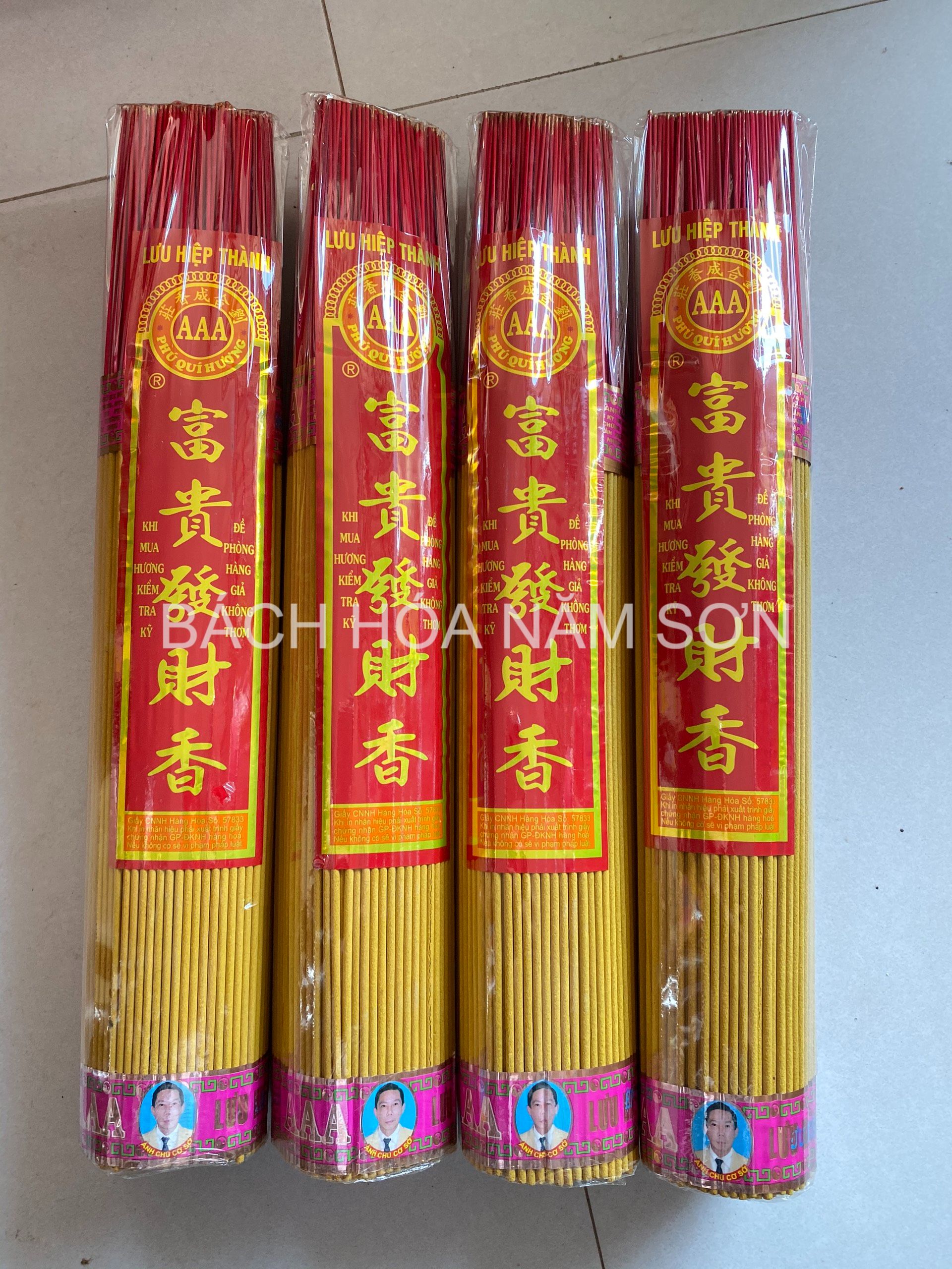 NHANG 3A LƯU HIỆP THÀNH NHÃN ĐỎ PHÚ QUÝ HƯƠNG LOẠI 4 TẤC