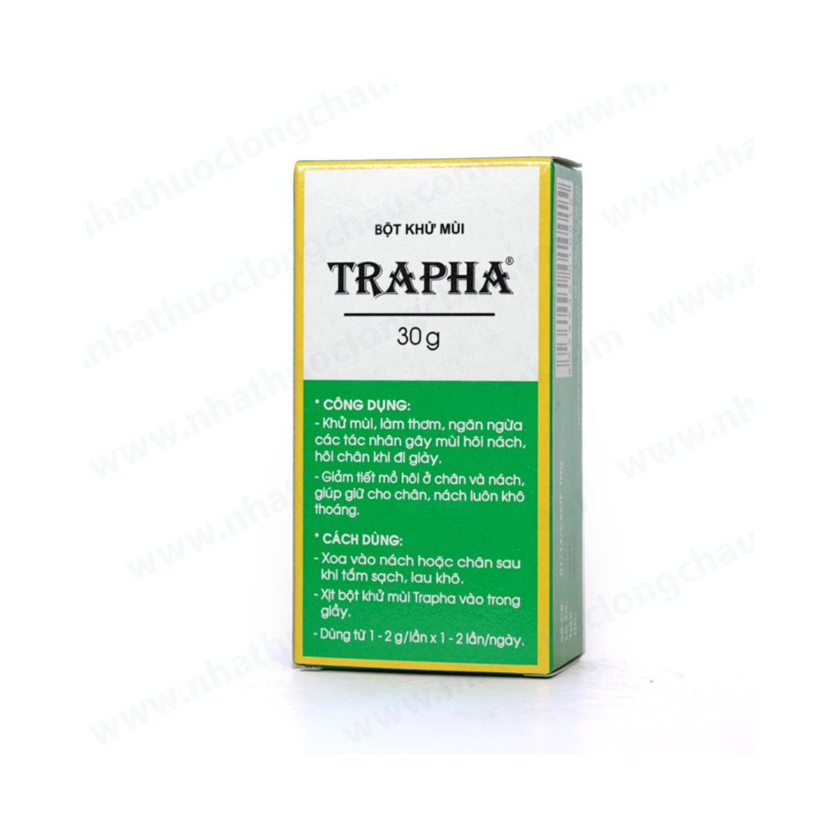 BỘT KHỬ MÙI HÔI CHÂN, GIÀY TRAPHA LỌ 30G