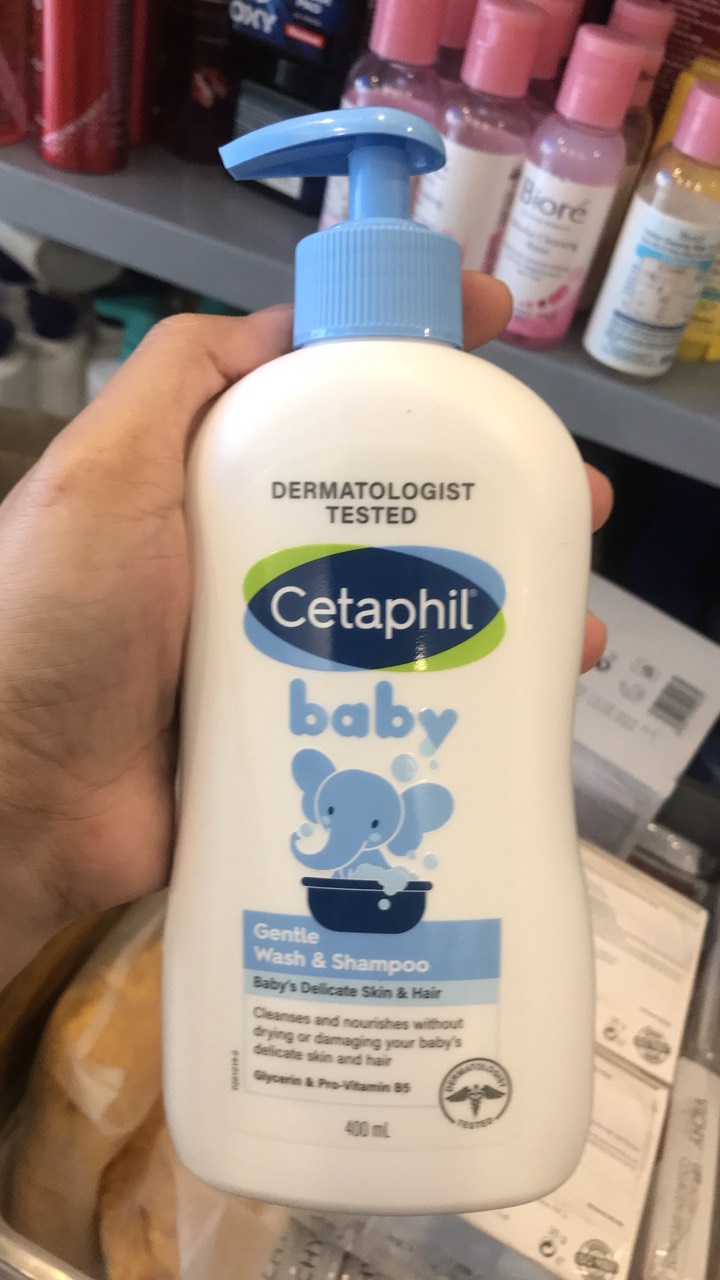 Sữa tắm toàn thân Cetaphil baby Calendula Gentle Không gây kích ứng 2in1 400ml