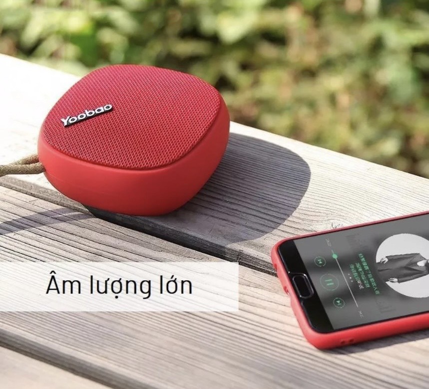 Loa bluetooth mini Yoobao Speaker M1 2000mAh, dùng liên tục 8 giờ, âm thanh trầm ấm sống động