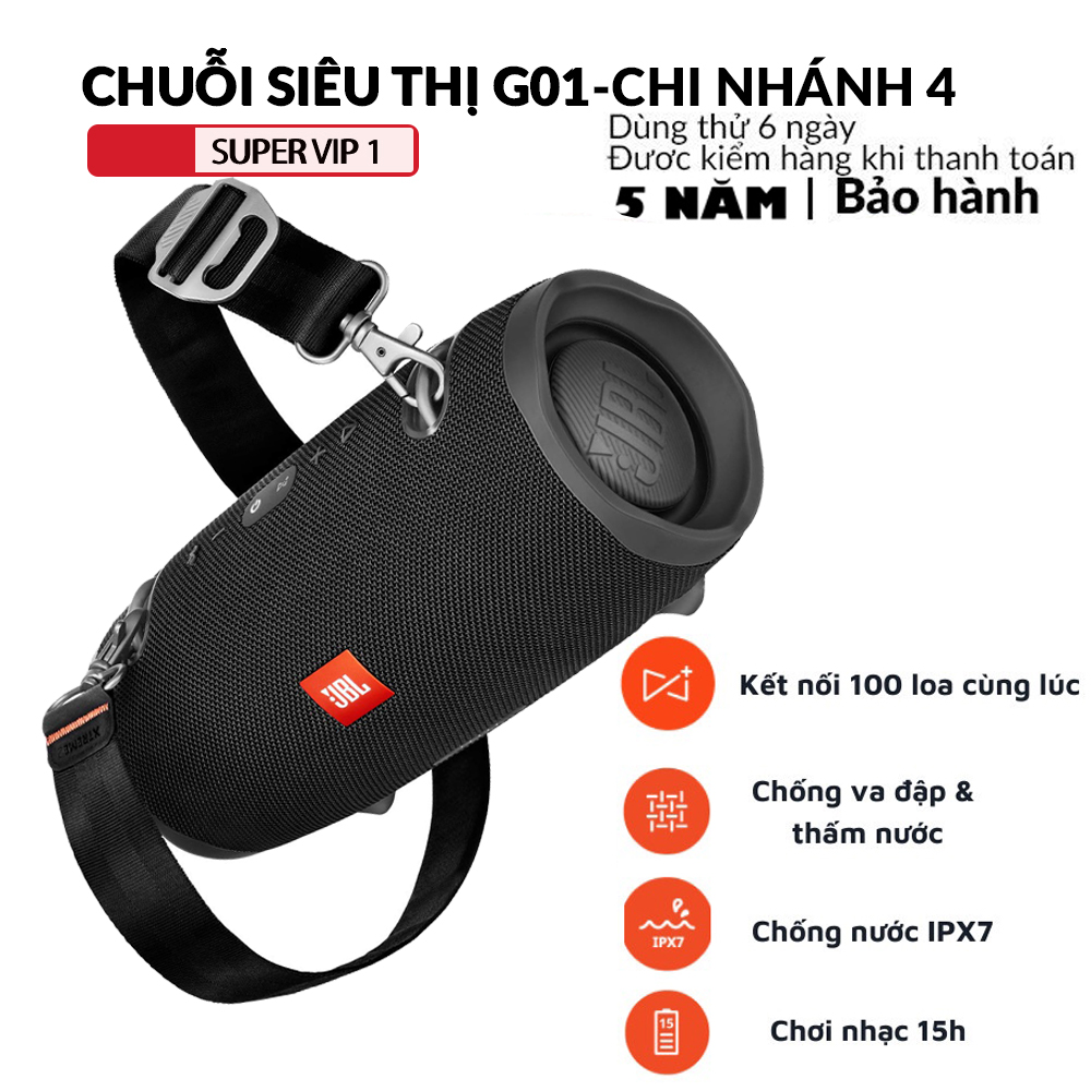 Loa bluetooth JBL Xtreme 2 công suất 50W chống nước IPX7 15 tiếng phát nhạc kết nối 100 loa với JBL Connect+ dòng cao cấp 2023