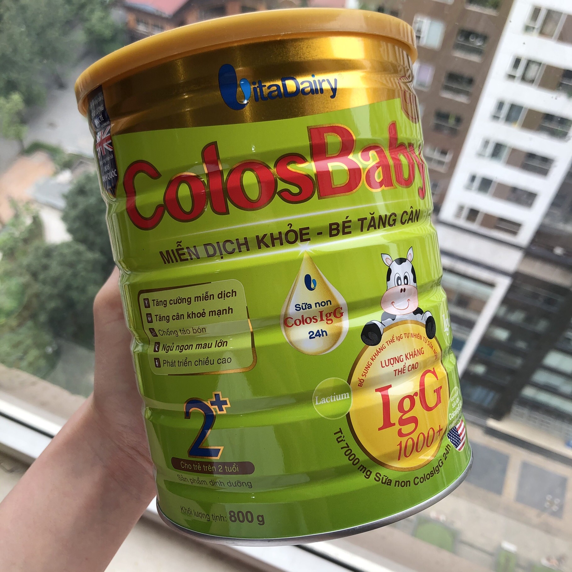 [CHÍNH HÃNG] Sữa COLOSBABY Gold 2+ 800g (cho trẻ từ 2 tuổi trở lên) - Miễn dịch khoẻ, bé tăng cân