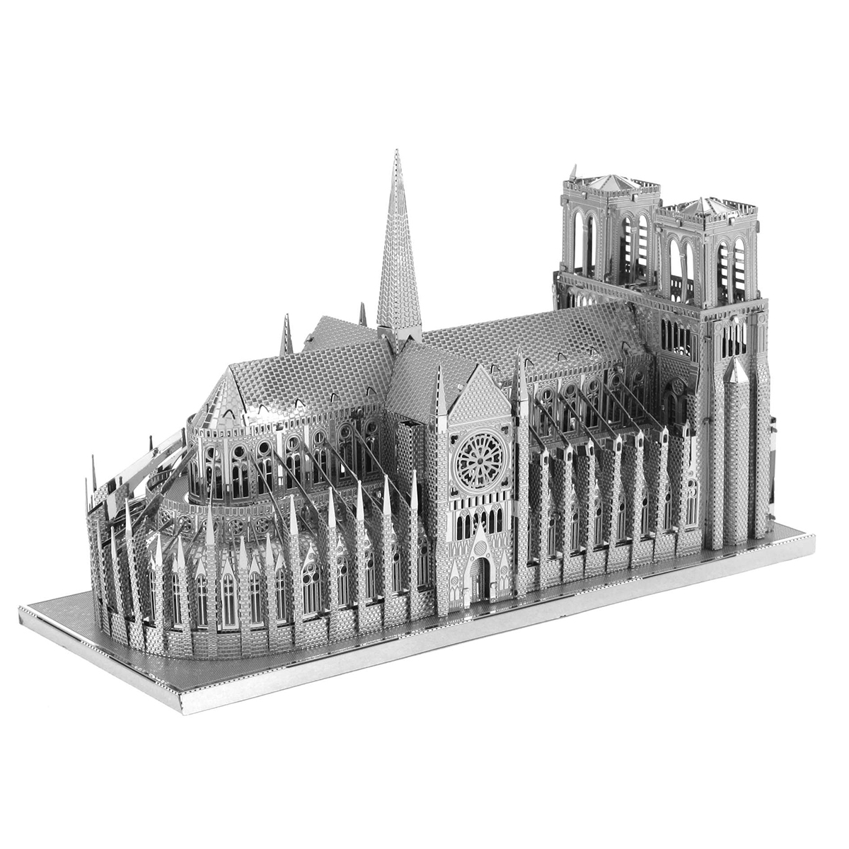 Mô hình 3d kim loại lắp ráp tòa Nhà Thờ Đức Bà Notre Dame, đồ chơi xếp hình