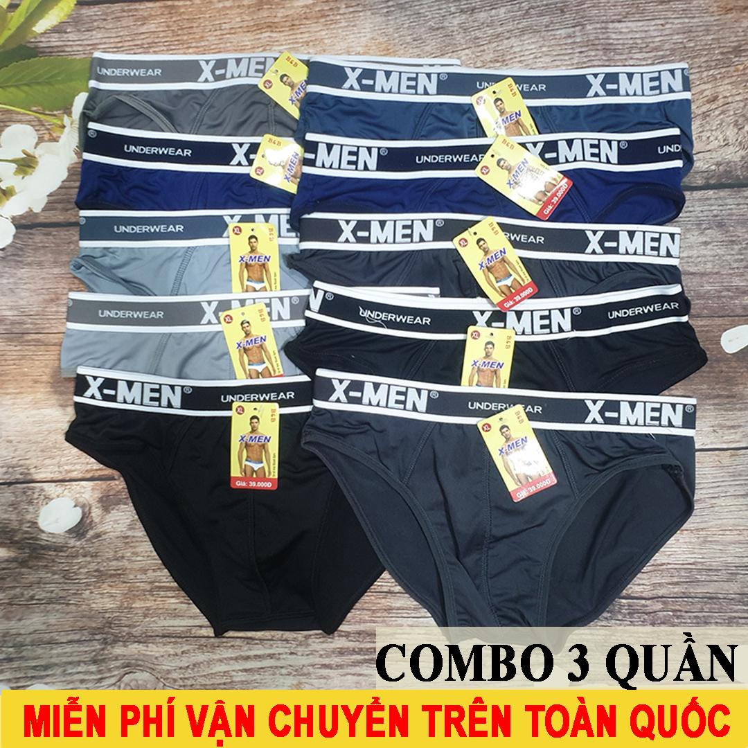 [HCM]Combo 3 Quần Lót Nam Sịp Nam X.men - Thun Lạnh Cao Cấp