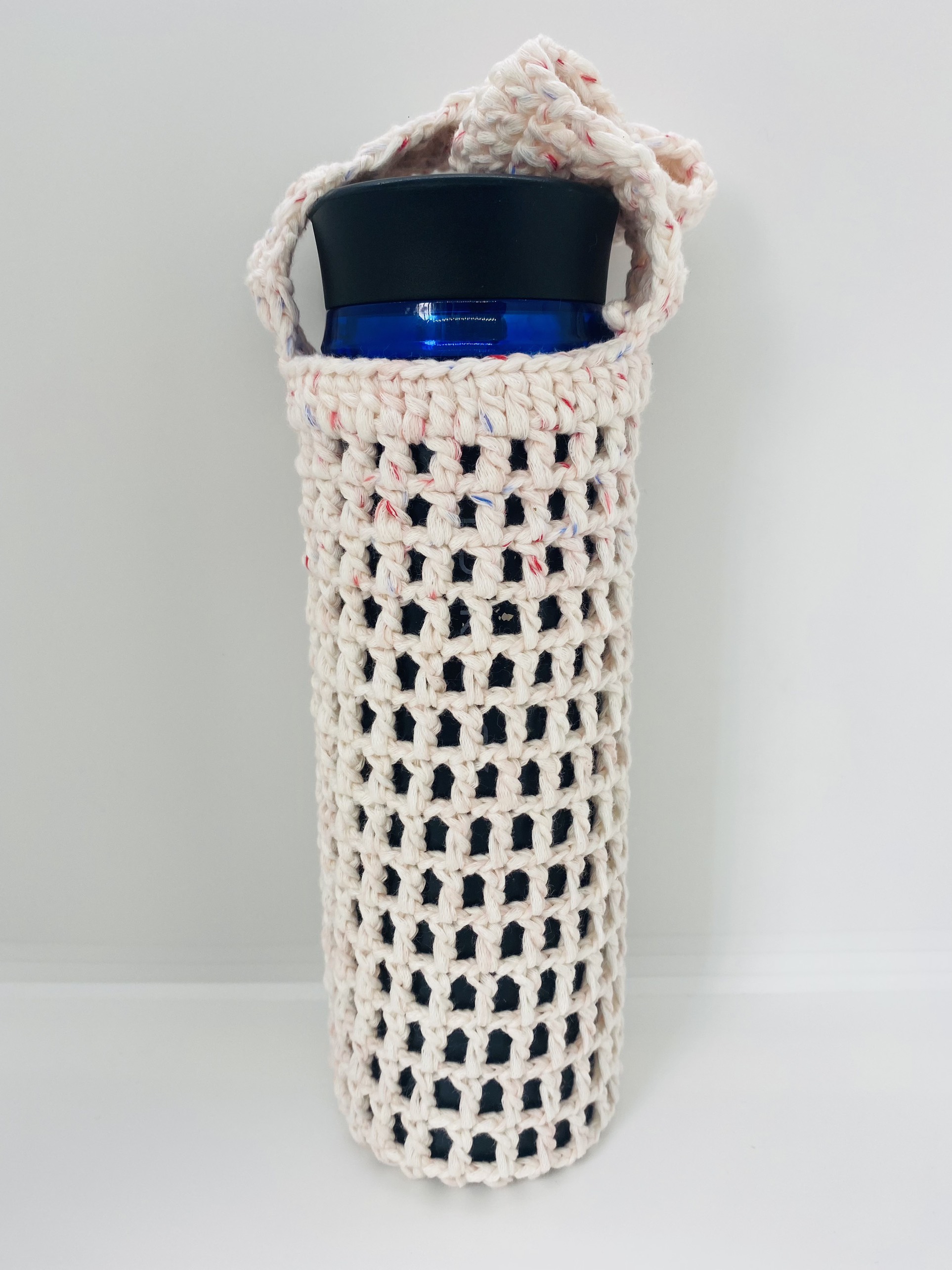 Túi đựng bình giữ nhiệt 400-500ml handmade bằng sợi dệt nhiều màu