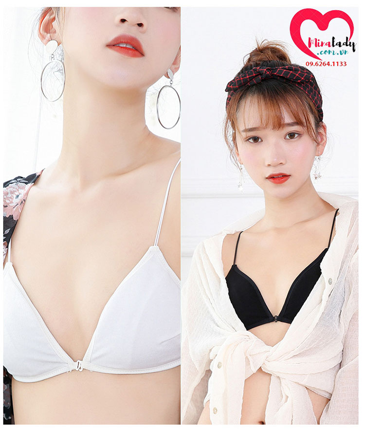 Áo vú lót ngực không gọng hai dây bún mềm mại