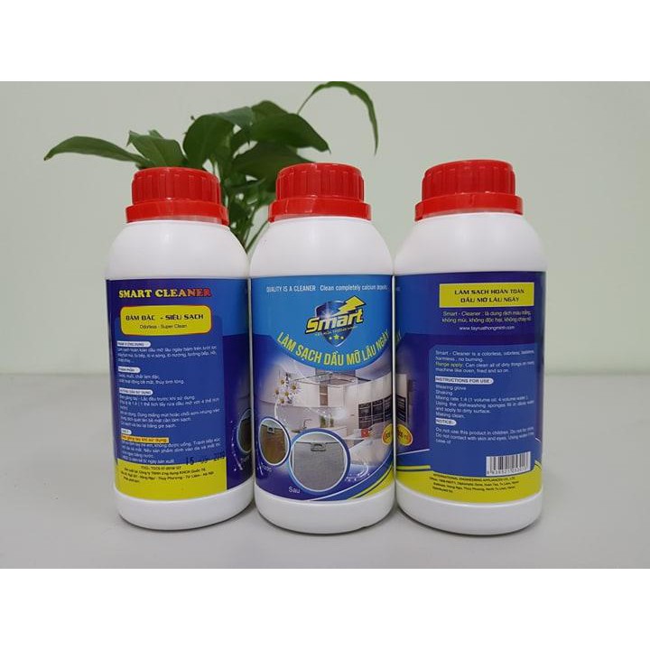 Nước tẩy rửa dầu mỡ bám lâu ngày Smart 500ml. Tẩy sạch như mới
