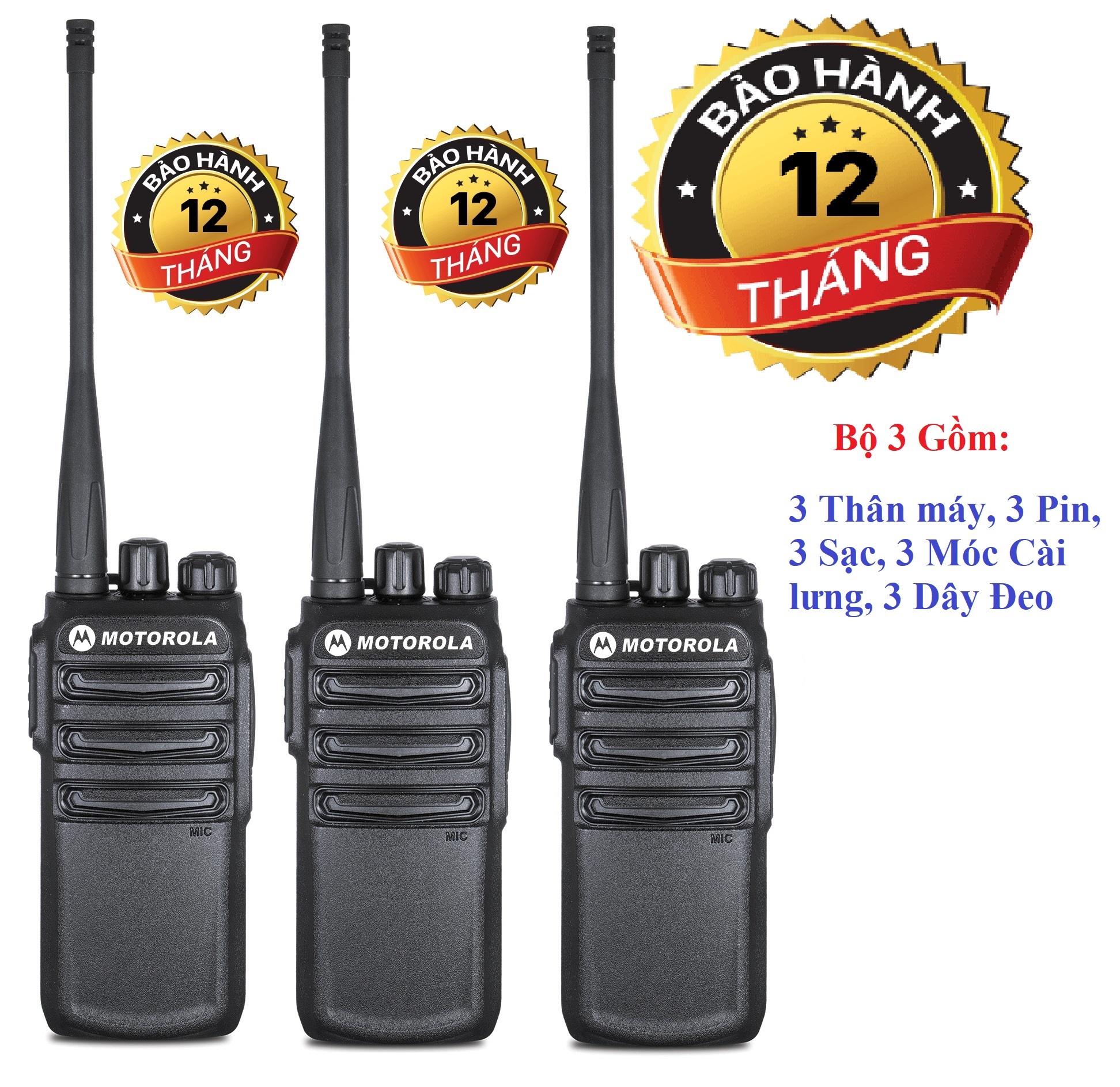 Bộ 3 bộ đàm motorola cp838/cp-838