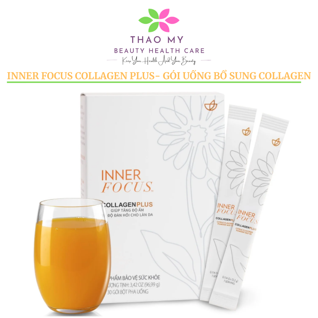 Inner Focus Collagen Plus Nuskin, Collagen Nuskin - Gói uống bổ sung Collagen