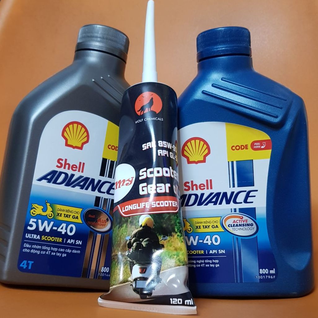 [MUA KÈM nhớt hộp số Wolf GIÁ TỐT] NHỚT XE GA SHELL ULTRA 5W40 chai 800ml, nhớt shell xe tay ga shell ax7 hoặc shell ultra tổng hợp giá rẻ khi mua nhớt hộp số nhận đc giá ưu đãi cường bảo vệ hộp số