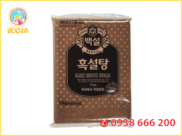 Đường Đen Hàn Quốc BEKSUN Chât Lượng Cao (Túi 1Kg) - Nguyên Liệu Nấu Chè, Làm Trà Sữa, Làm Bánh Ngon Tuyệt Hảo