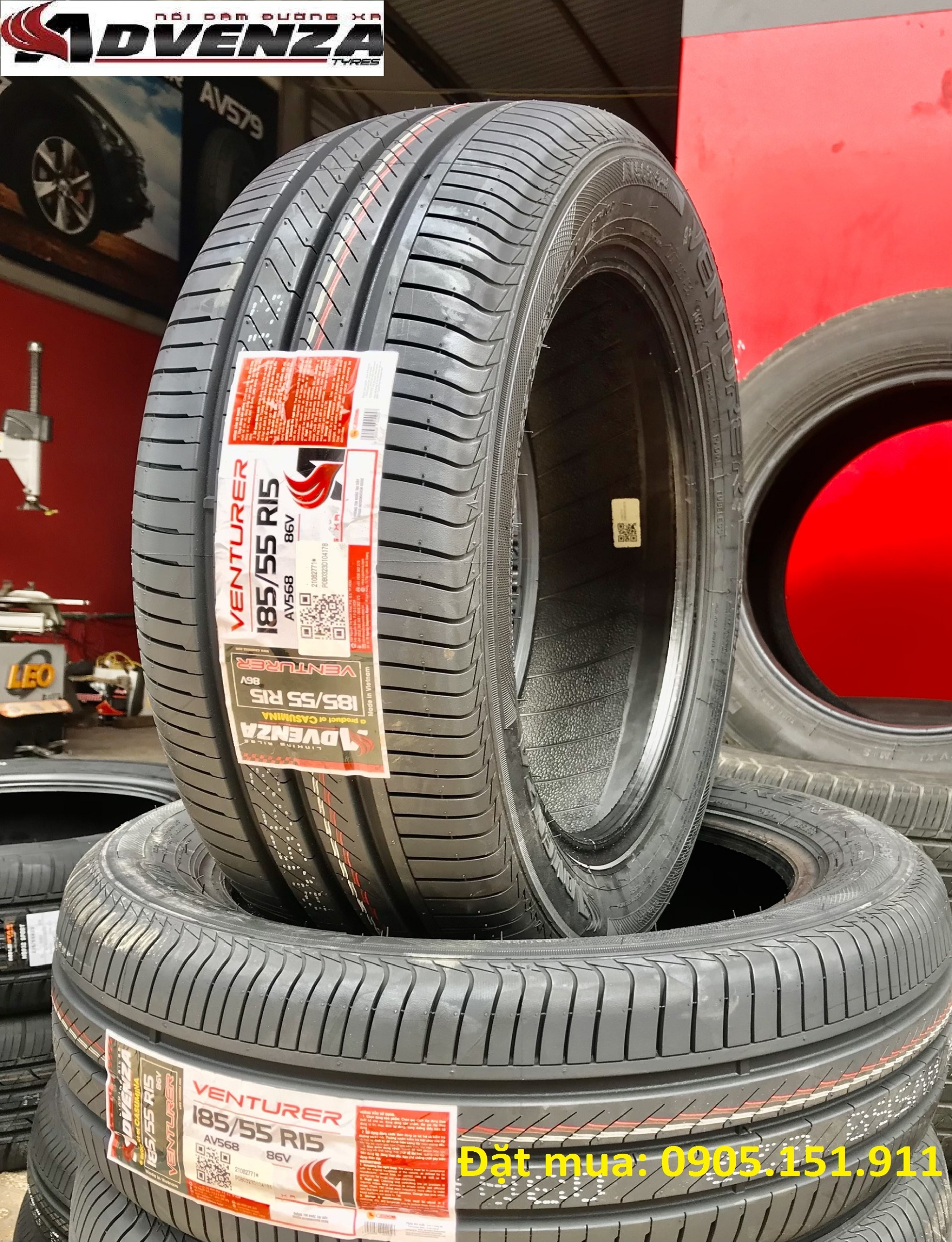 Lốp advenza: 185/55r15 av568 86v - lốp chất lượng cao chạy cực êm lại siêu bền. chuyên lắp xe vinfast fadil, madza2, fiasta 1.6....