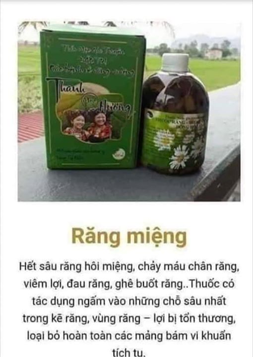 Nước súc miệng trị sâu răng Thanh Mộc Hương giảm hôi miệng, ê buốt, chảy máu chân răng...500ml