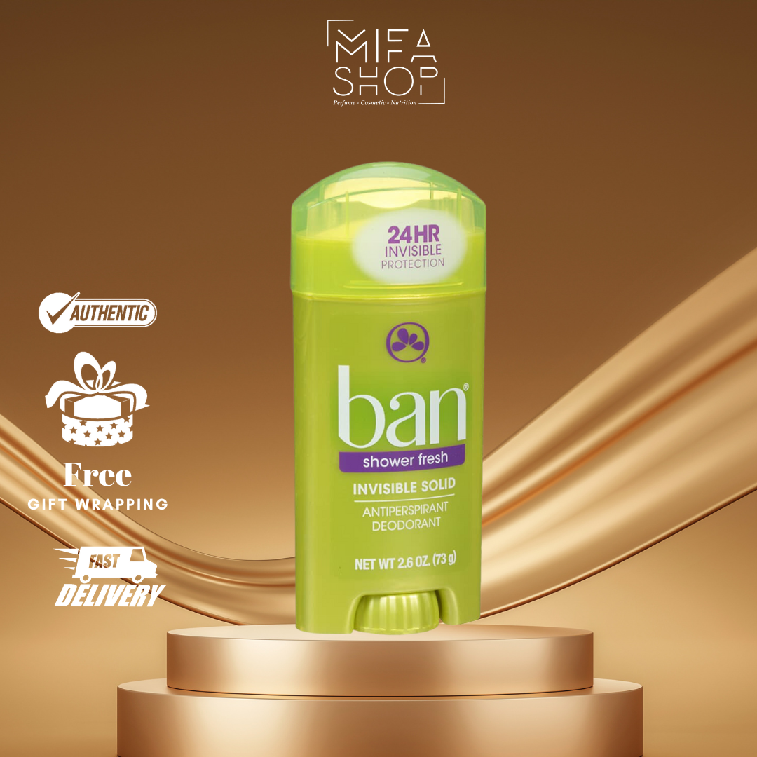 Lăn khử mùi sáp Ban Shower Fresh Invisible Solid 73g